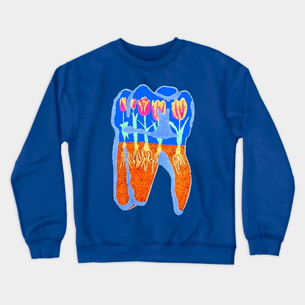 Tooth Terrarium 2 Crewneck Sweatshirt by RaLiz